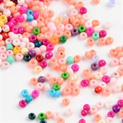 Seed beads. Bolsje farver. 2 mm. 3500 stk.